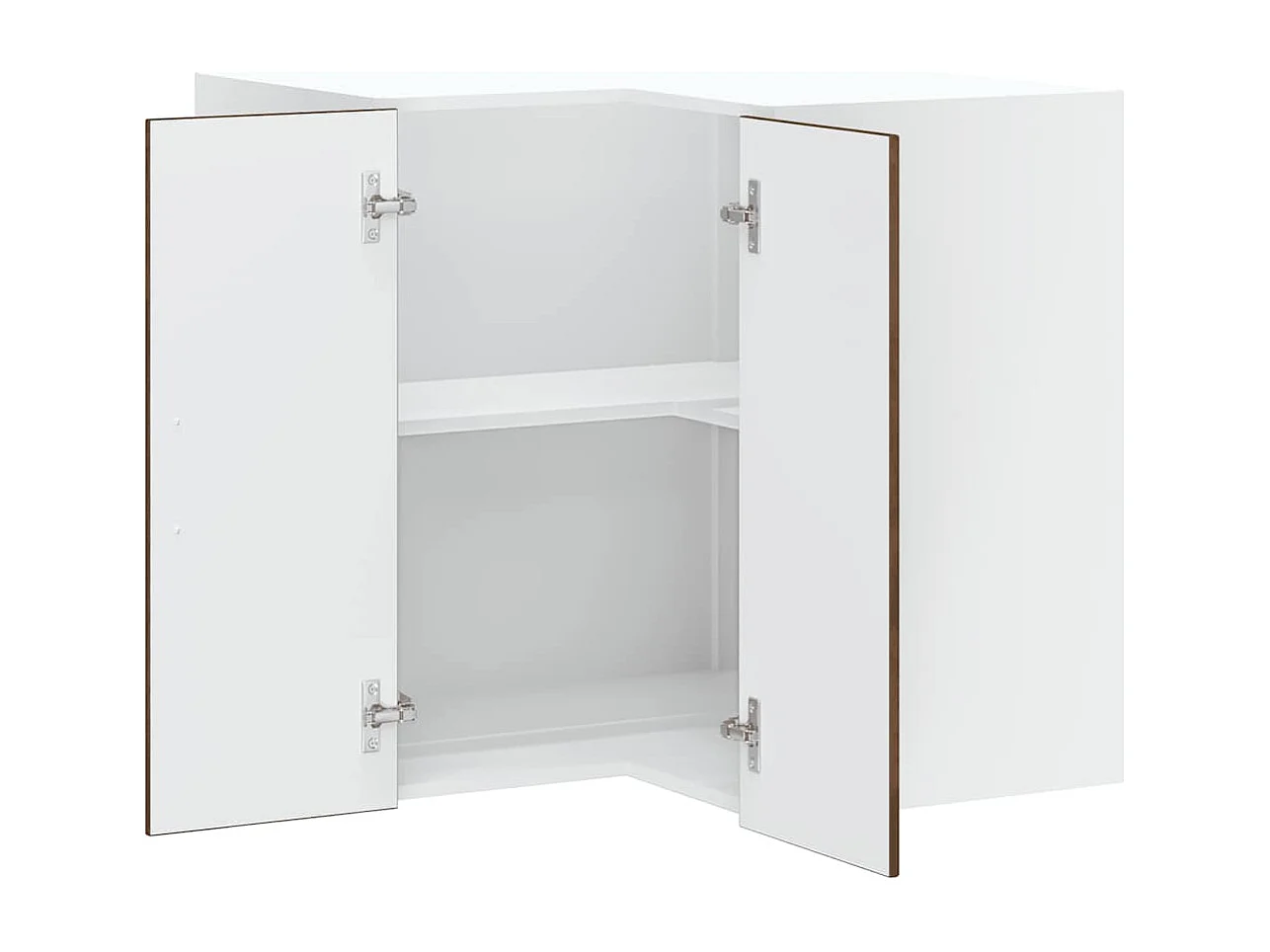 Armoire murale d'angle de cuisine Kalmar chêne fumé