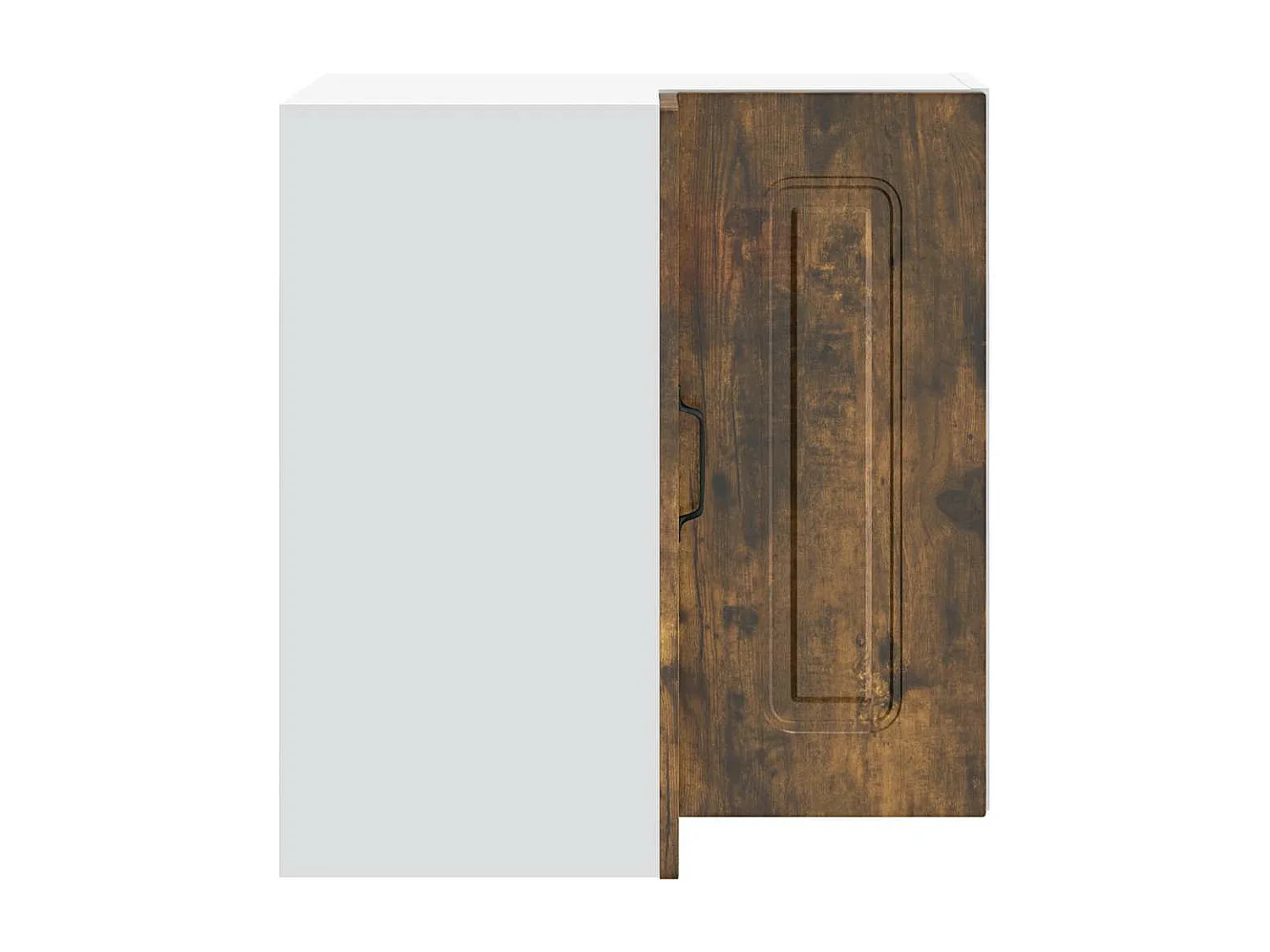 Armoire murale d'angle de cuisine Kalmar chêne fumé