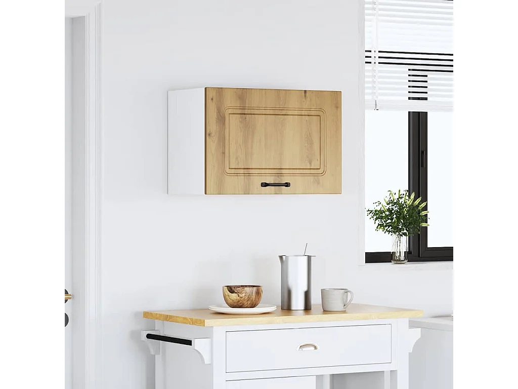 Armoire murale cuisine Kalmar chêne artisanal bois d'ingénierie