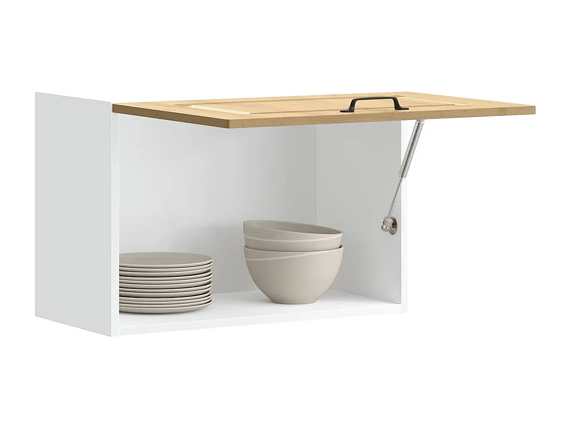 Armário de parede de cozinha Kalmar feito à mão em carvalho e madeira projetada