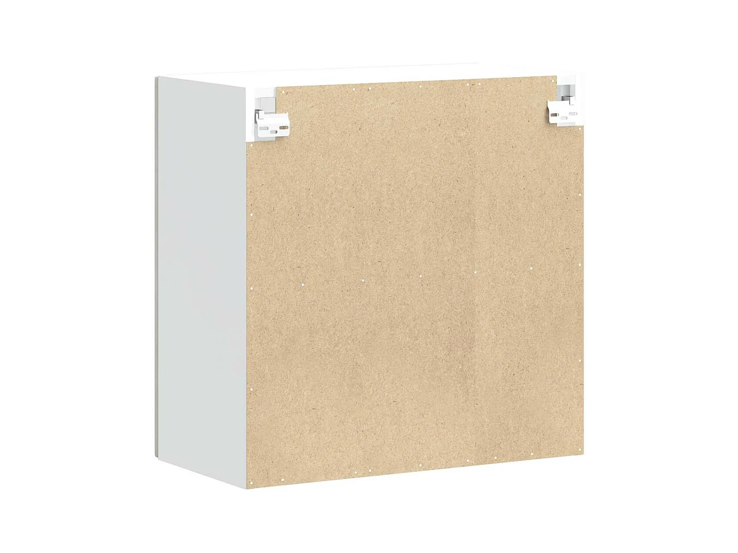 Armoire murale de cuisine avec porte en verre Lucca gris béton