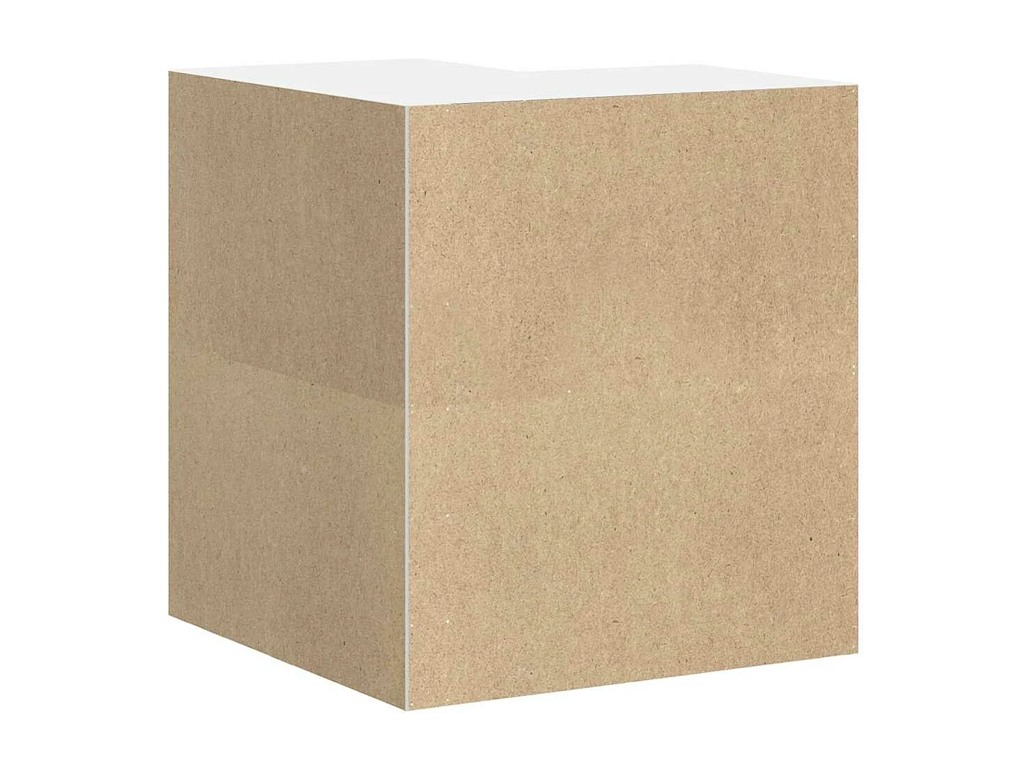 Armoire murale d'angle de cuisine Porto blanc brillant