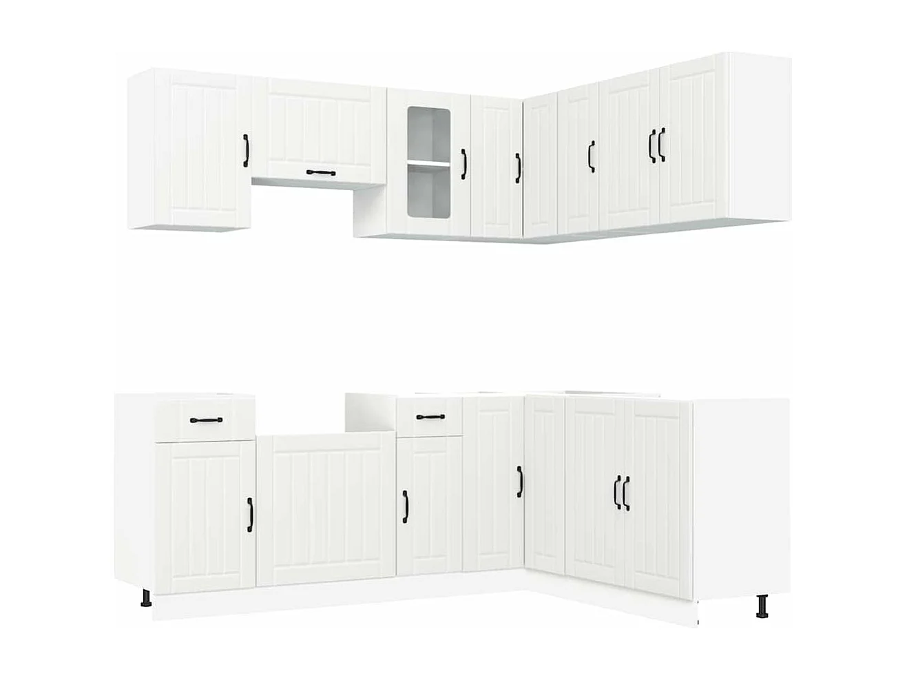 Lucca 11-teiliges Küchenschrank-Set aus Holzwerkstoff