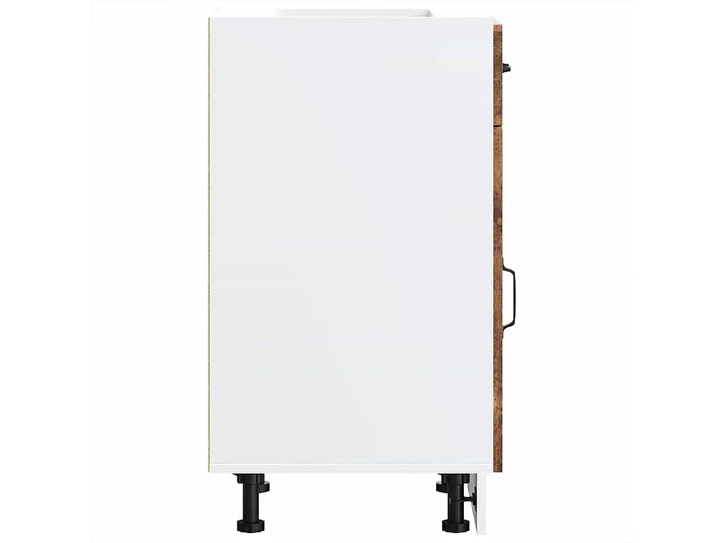 Armoire de cuisine Kalmar vieux bois bois d'ingénierie