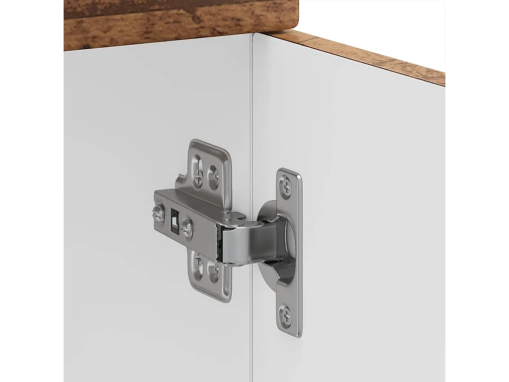 Armoire de cuisine Kalmar vieux bois bois d'ingénierie