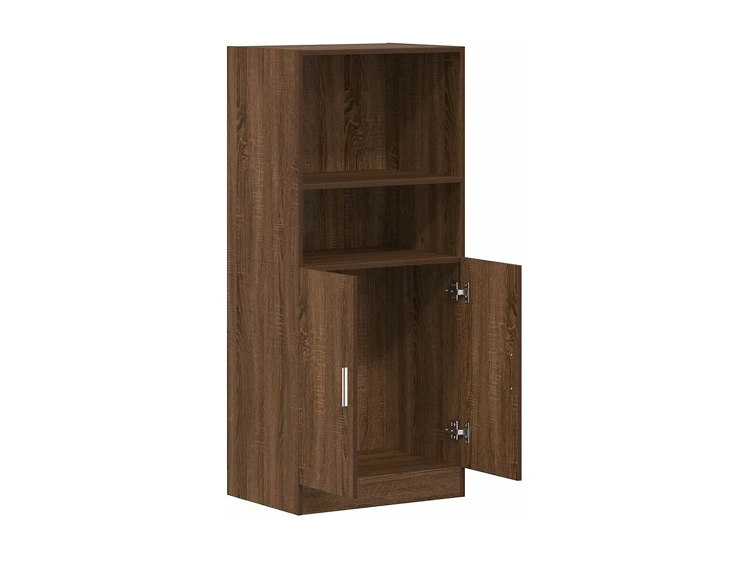 Küchenschrank aus brauner Eiche, 57 x 41,5 x 131,5 cm, Holzwerkstoff