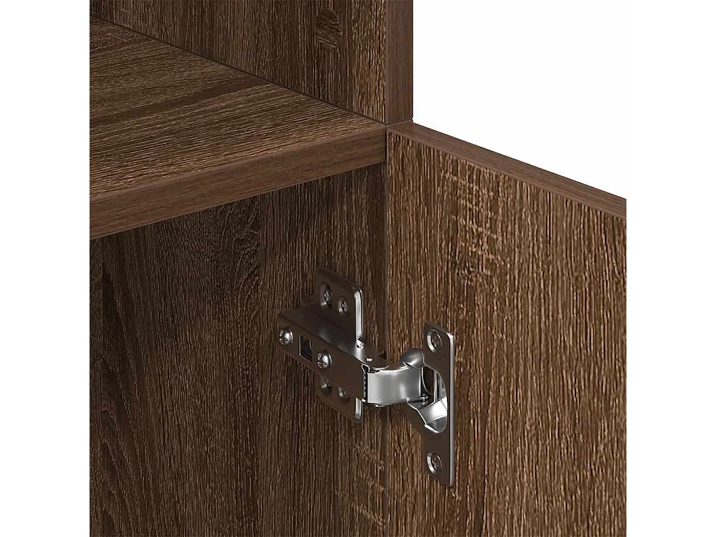 Küchenschrank aus brauner Eiche, 57 x 41,5 x 131,5 cm, Holzwerkstoff