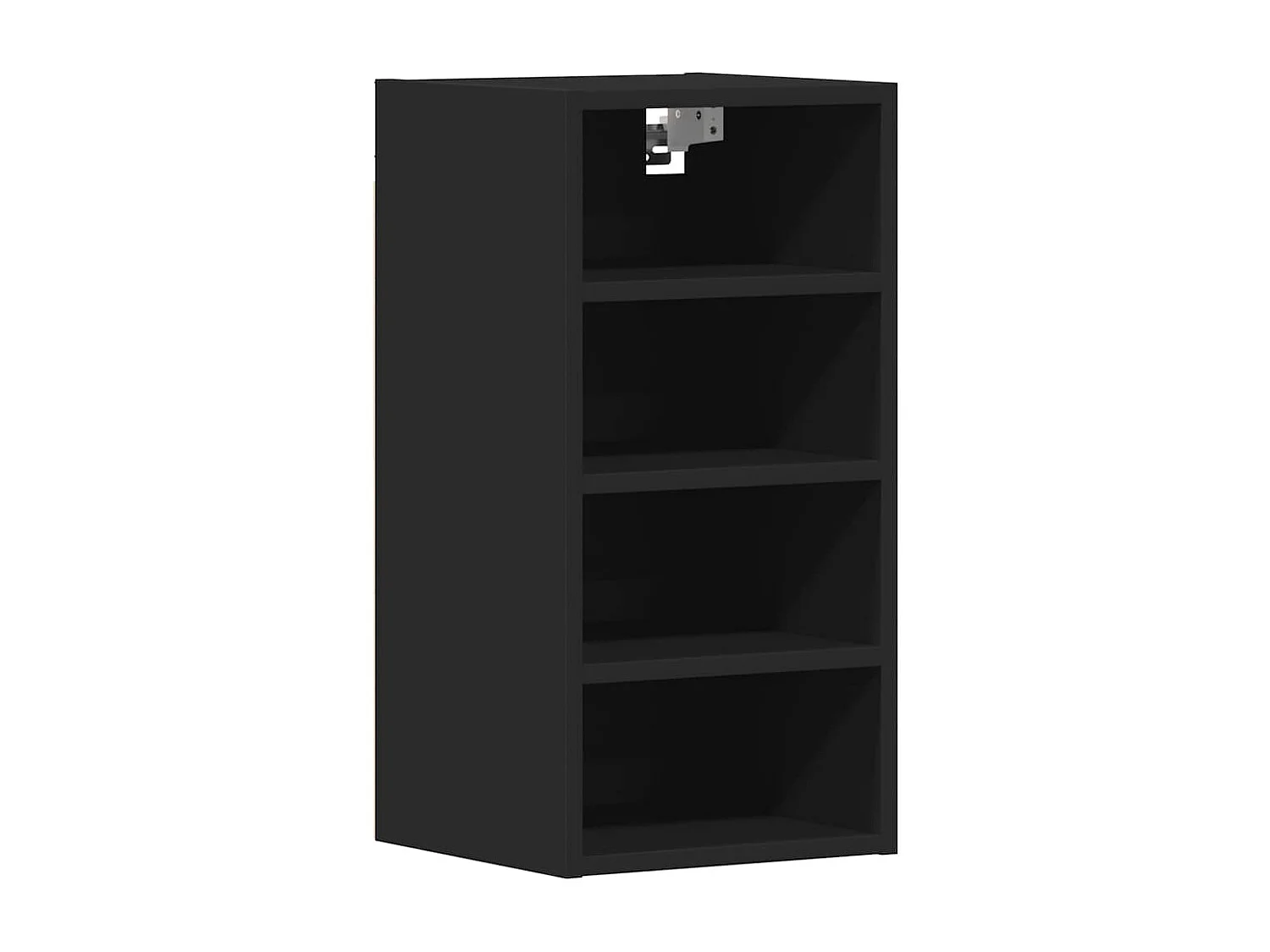 Armoire suspendue noir 30x29,5x60 cm bois d'ingénierie