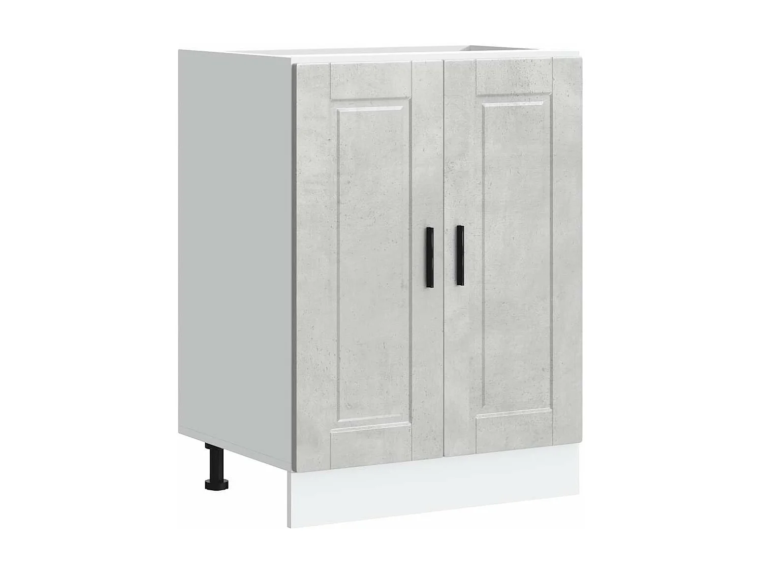 Armoire de cuisine Porto gris béton bois d'ingénierie