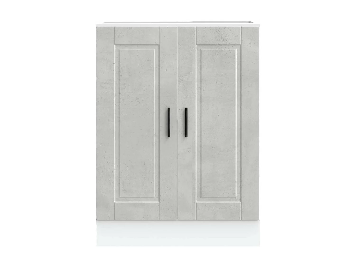 Armoire de cuisine Porto gris béton bois d'ingénierie