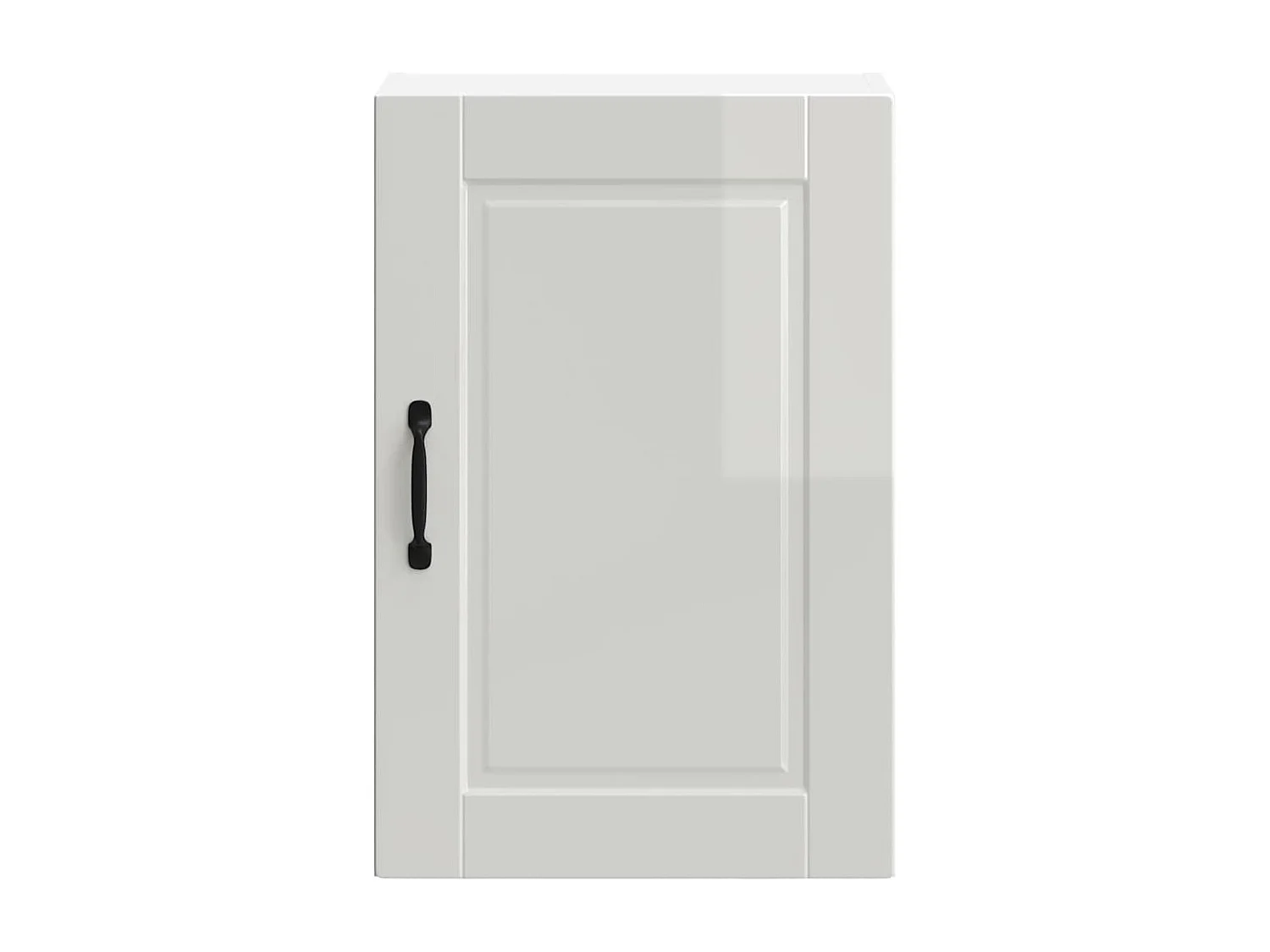 Armoire murale de cuisine Porto blanc brillant bois ingénierie