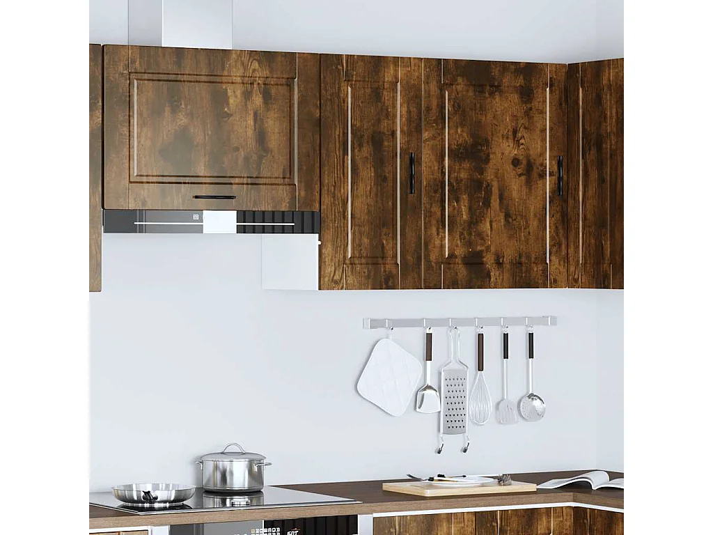 Armoire murale de cuisine Porto chêne fumé bois d'ingénierie