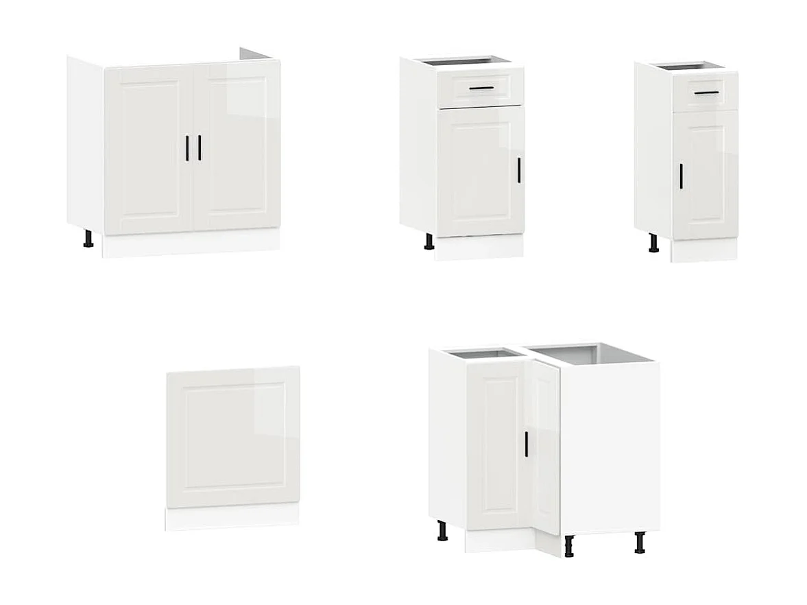 Ensemble d'armoires de cuisine 11 pcs Porto bois d'ingénierie