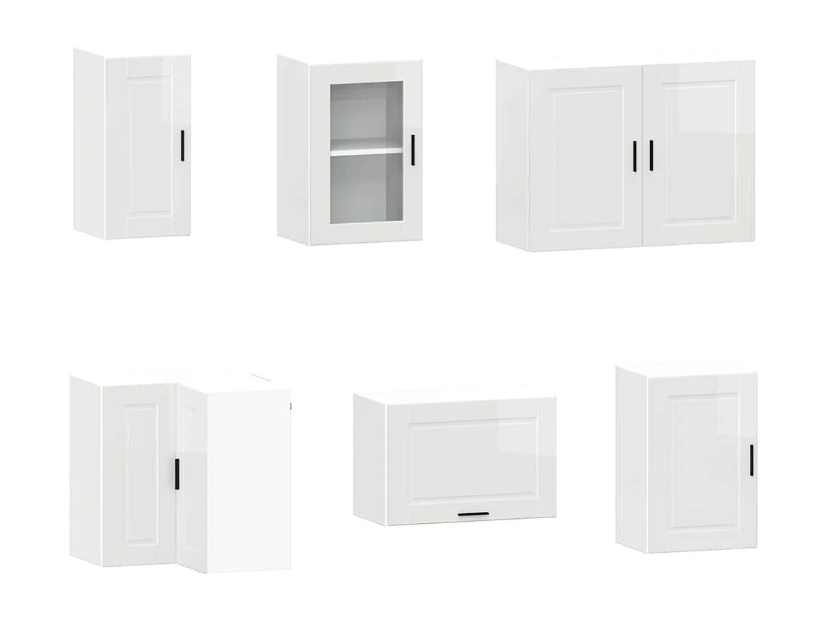 Ensemble d'armoires de cuisine 11 pcs Porto bois d'ingénierie