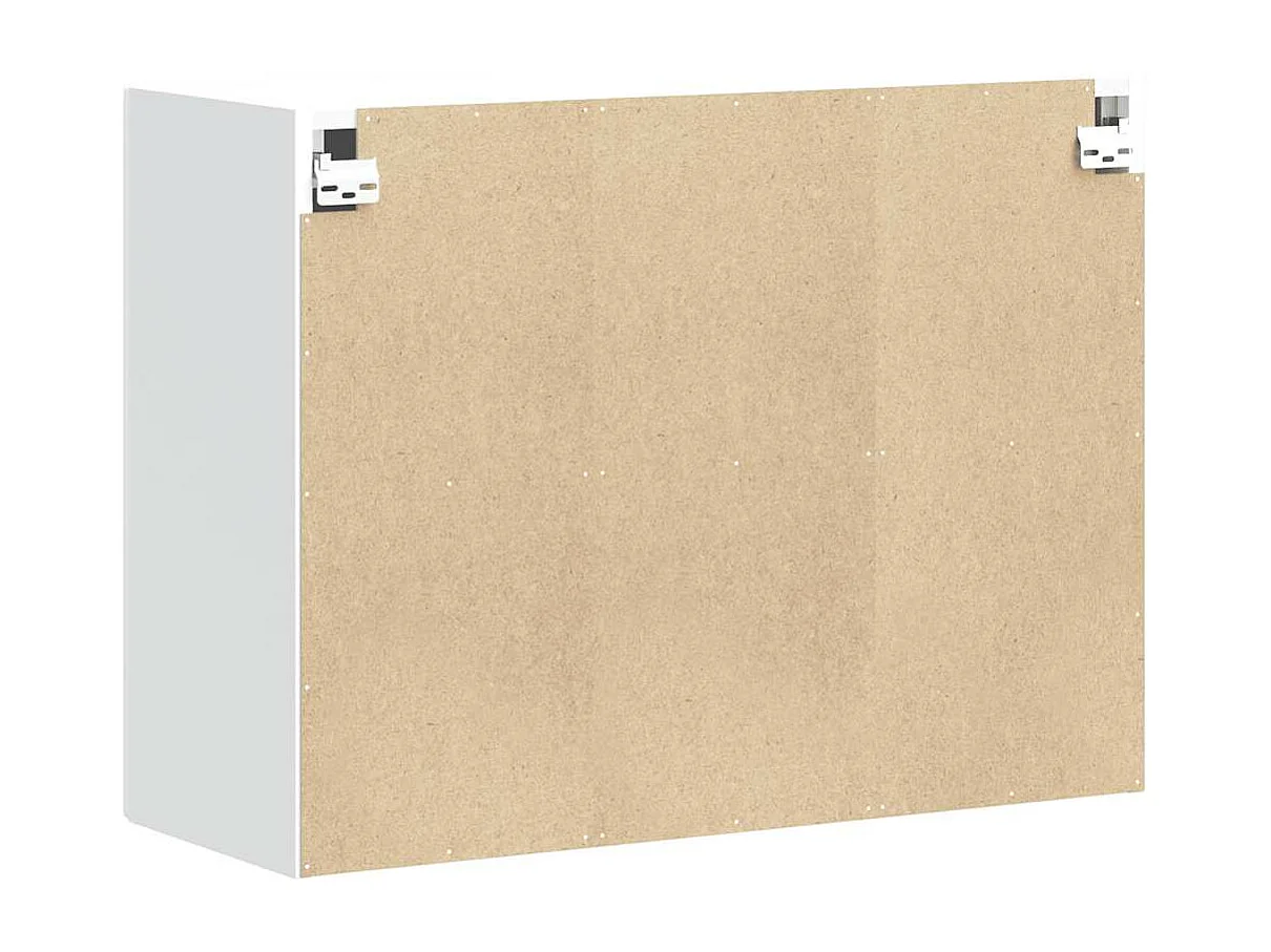 Armoire murale de cuisine Porto blanc brillant bois ingénierie