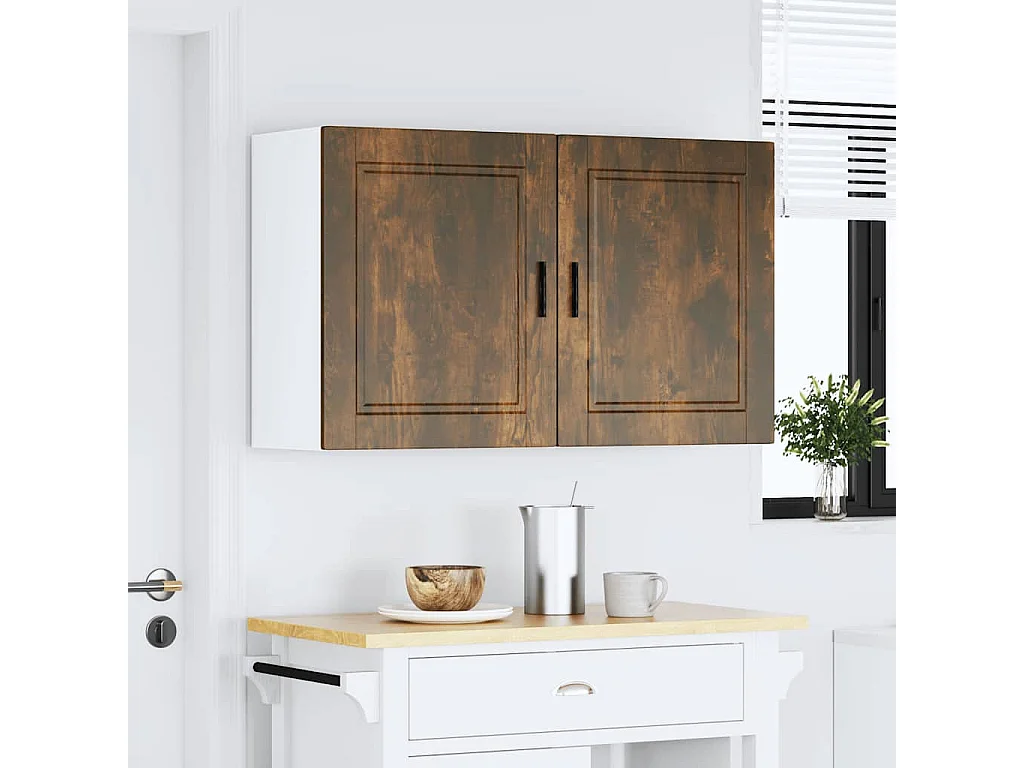 Armoires murales de cuisine 2 pcs Porto chêne fumé