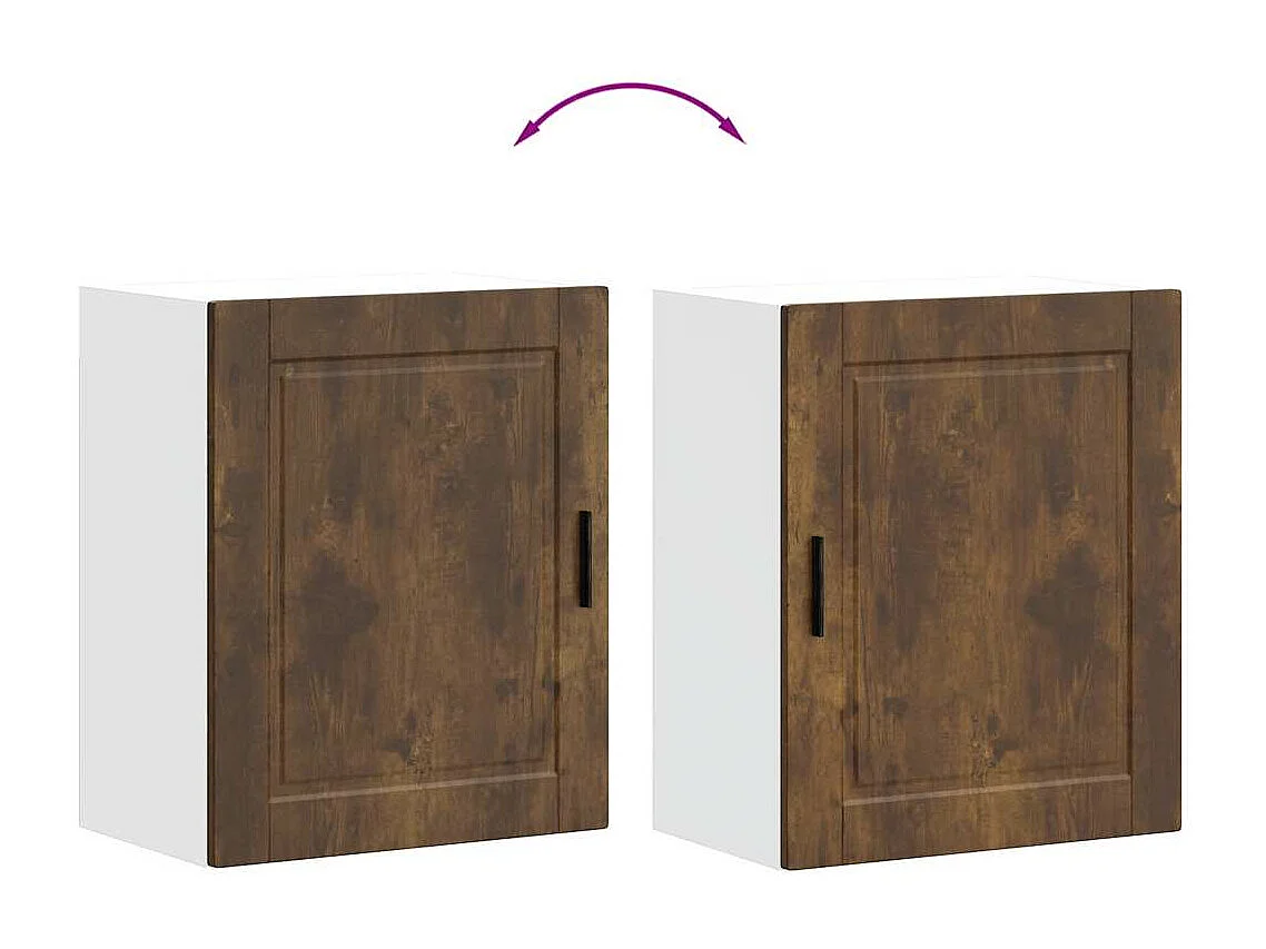 Armoires murales de cuisine 2 pcs Porto chêne fumé