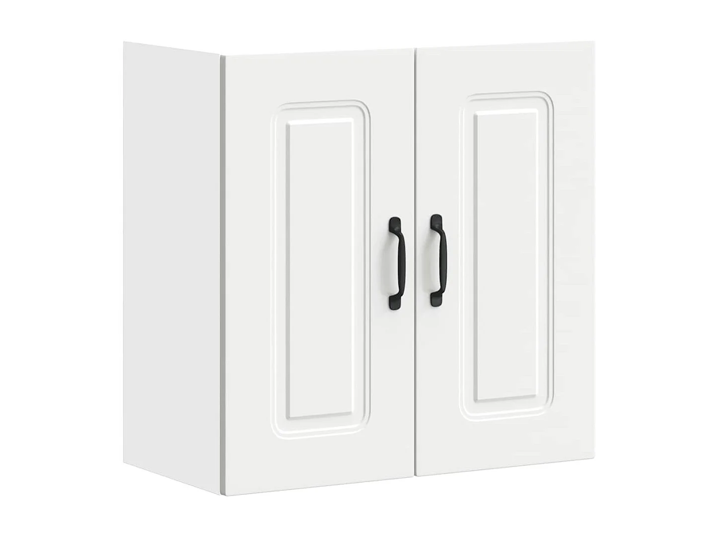 Armoire murale de cuisine Kalmar blanc bois d'ingénierie