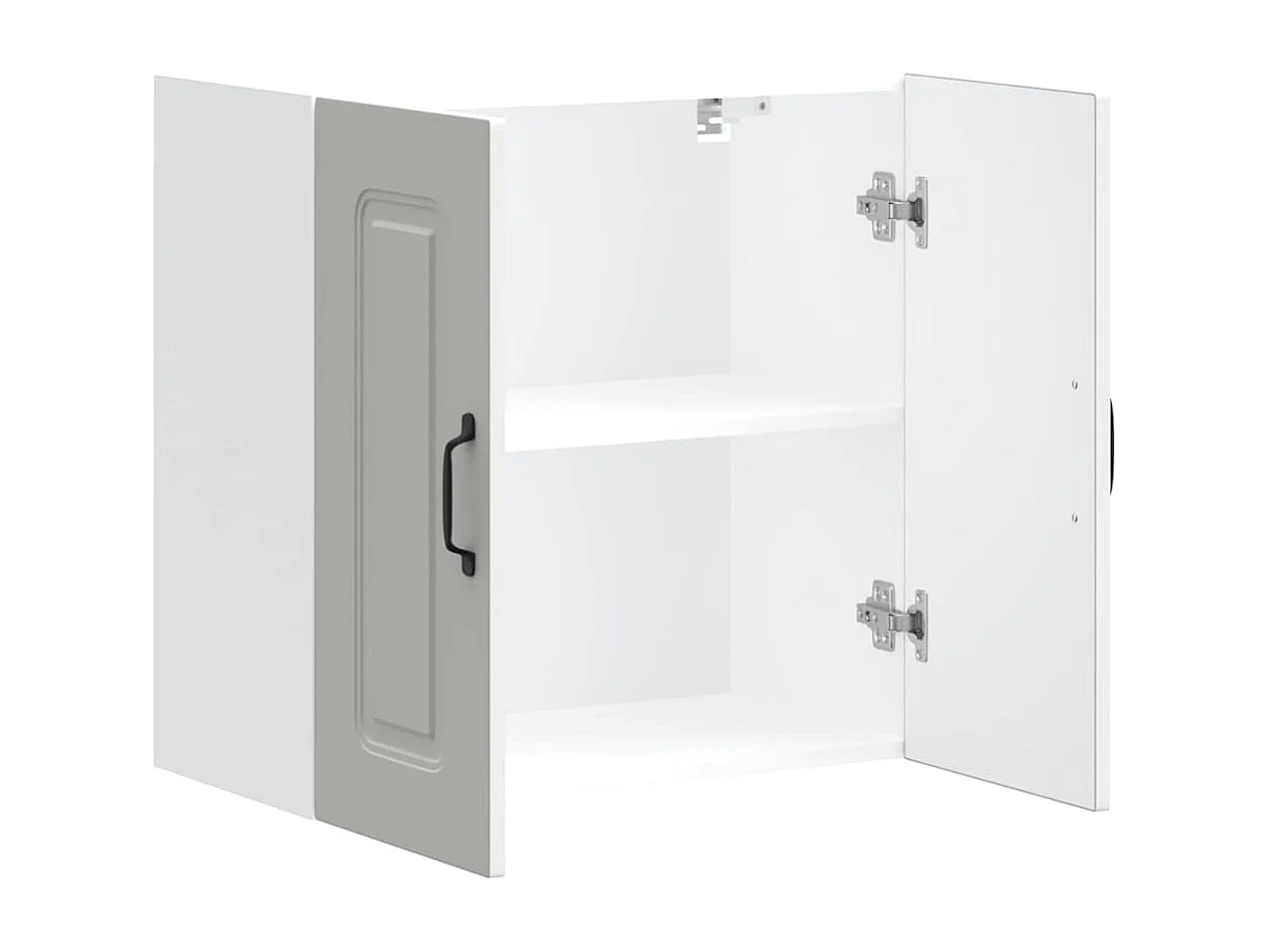 Armoire murale de cuisine Kalmar blanc bois d'ingénierie