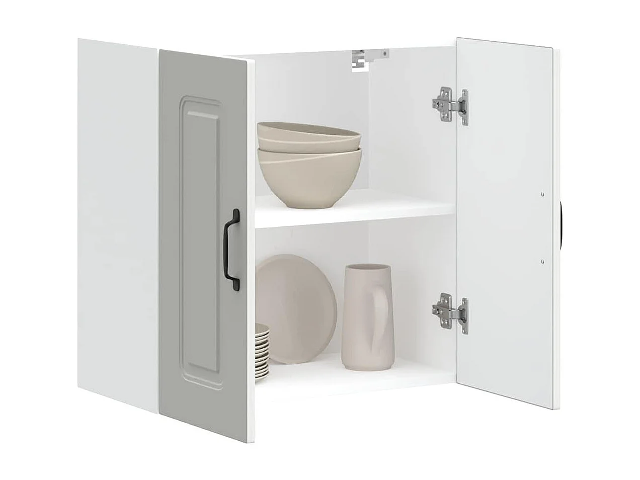 Kalmar weißer Küchenwandschrank aus Holzwerkstoff