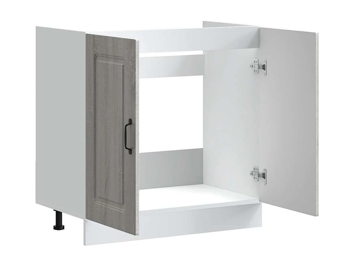 Meuble bas pour évier Kalmar chêne sonoma bois ingénierie