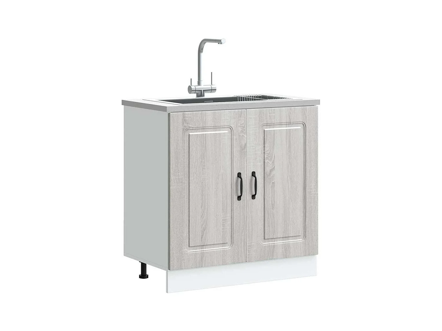 Meuble bas pour évier Kalmar chêne sonoma bois ingénierie