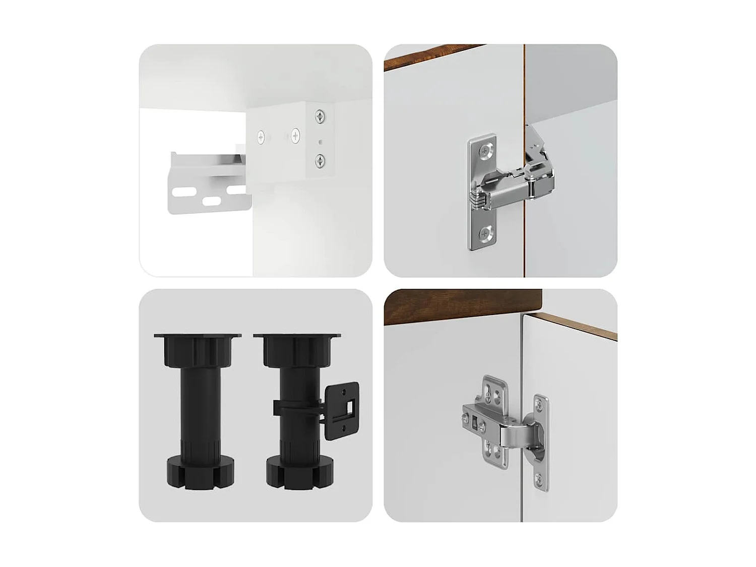 Kalmar set di 4 mobili da cucina in legno ingegnerizzato