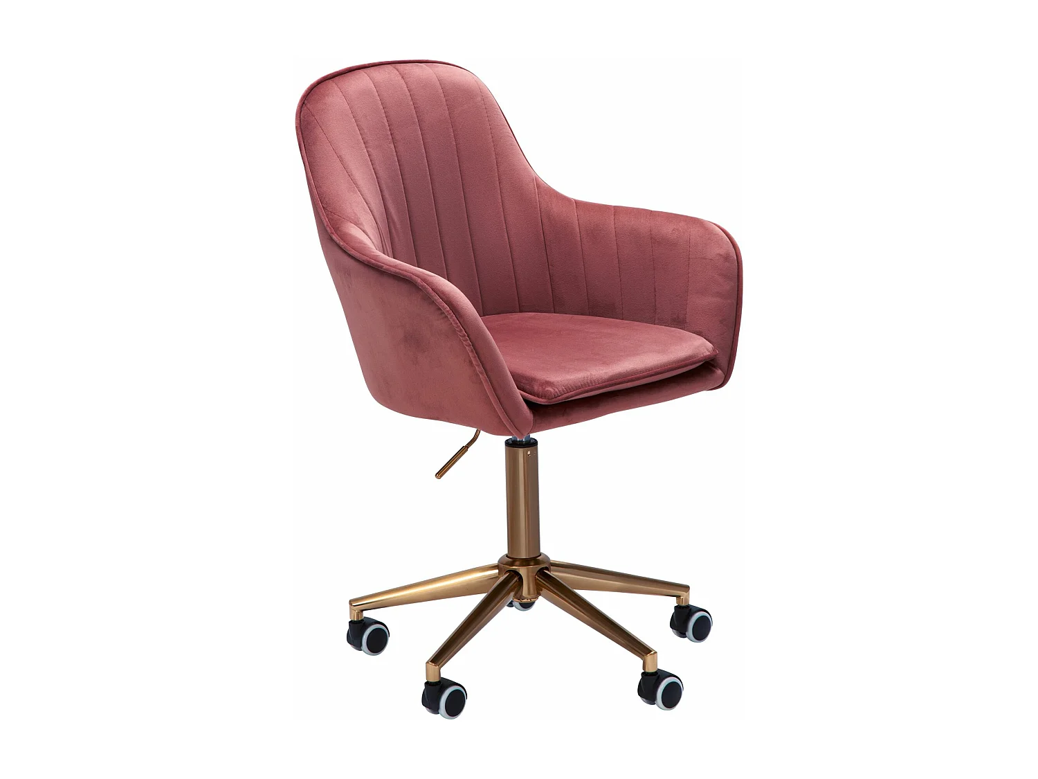 Chaise De Bureau 85 - 105 cm Velours Fauteuil Pivotant Chaise Coquille