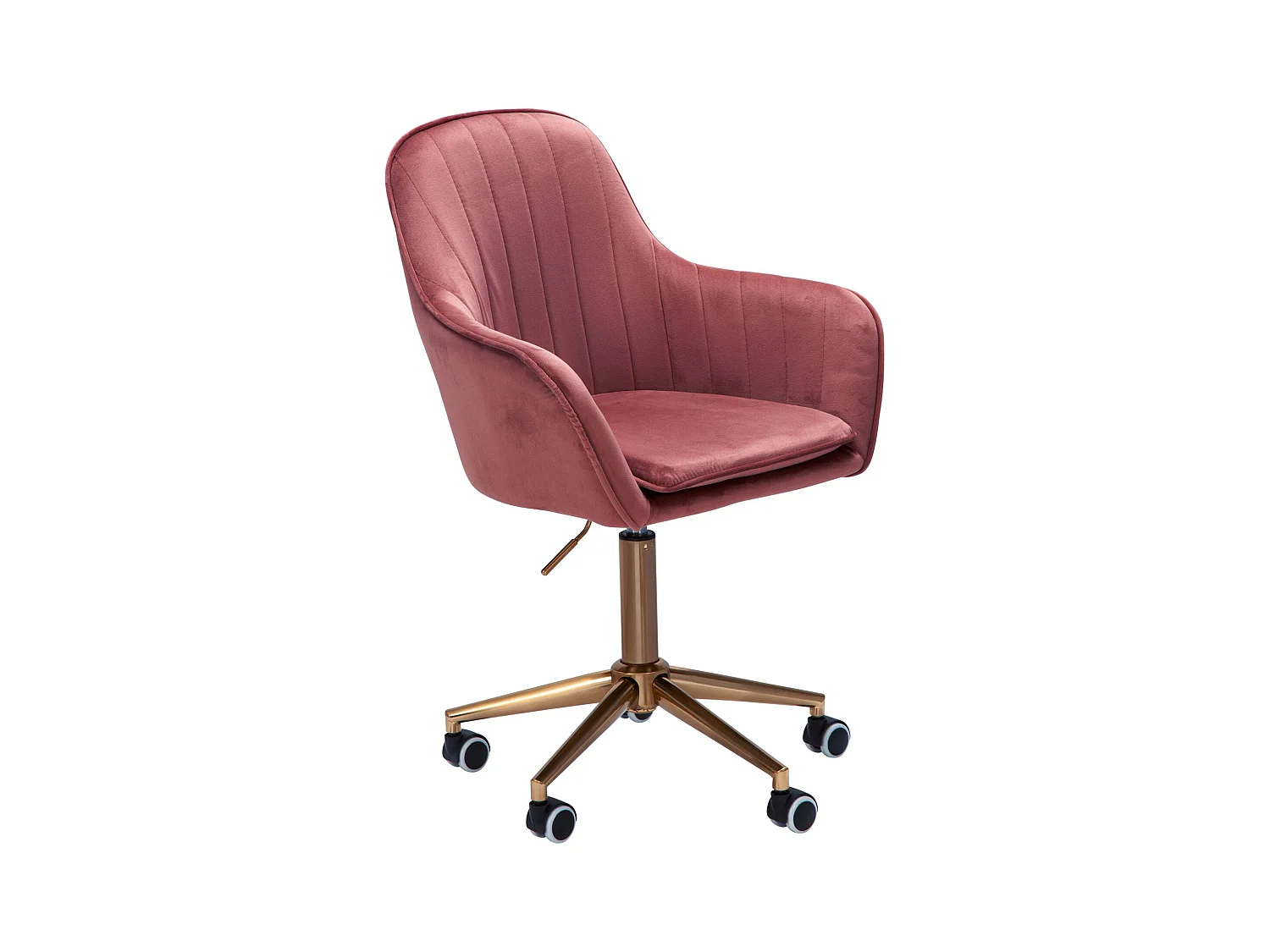 Chaise De Bureau 85 - 105 cm Velours Fauteuil Pivotant Chaise Coquille