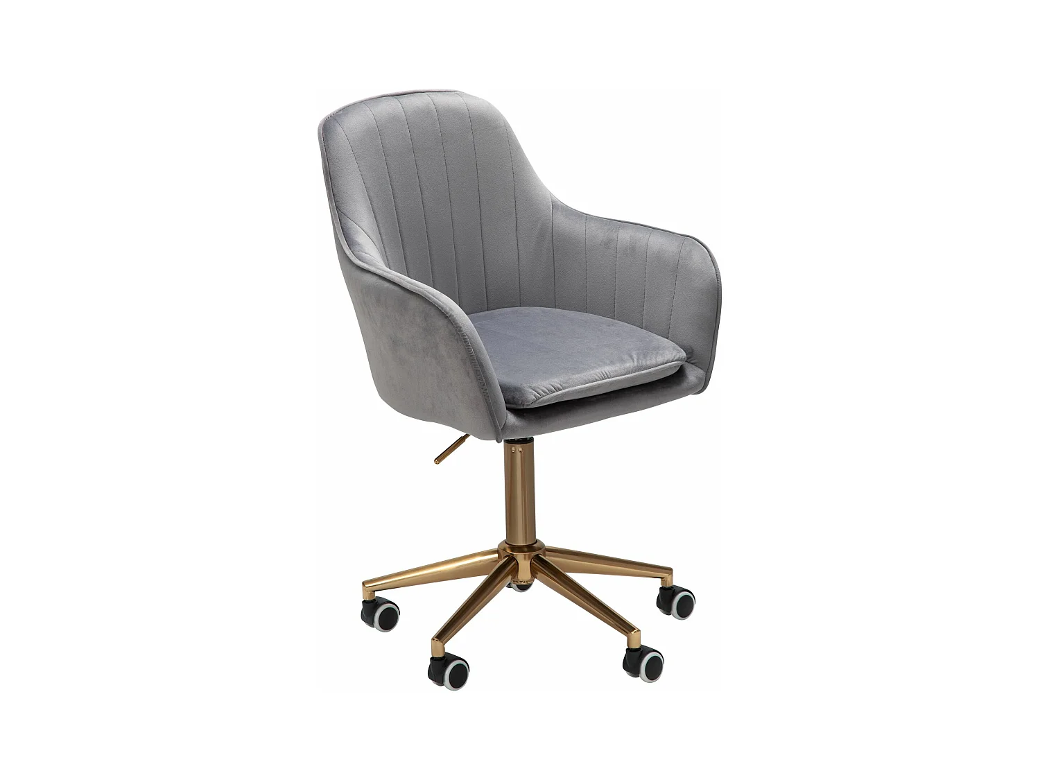 Chaise De Bureau 85 - 105 cm Velours Fauteuil Pivotant Chaise Coquille
