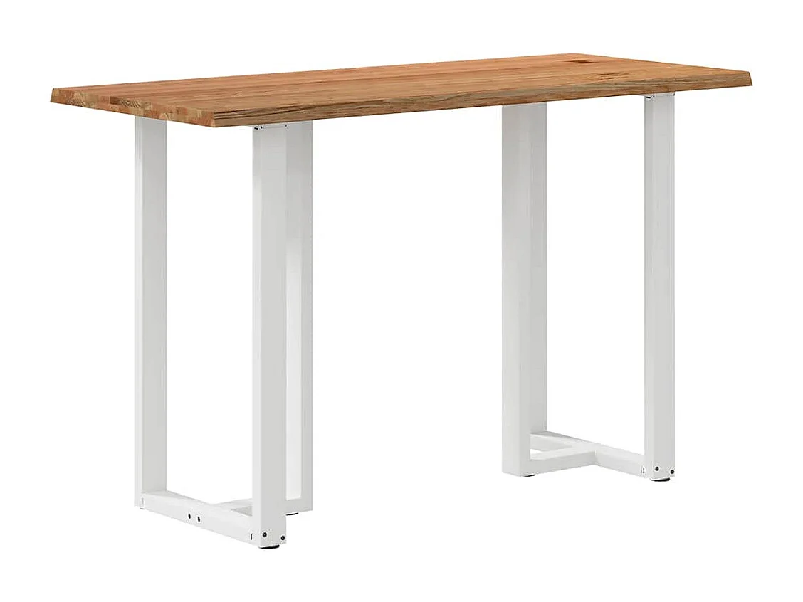 Table de bar et bord vivant bois de chêne massif rectangulaire