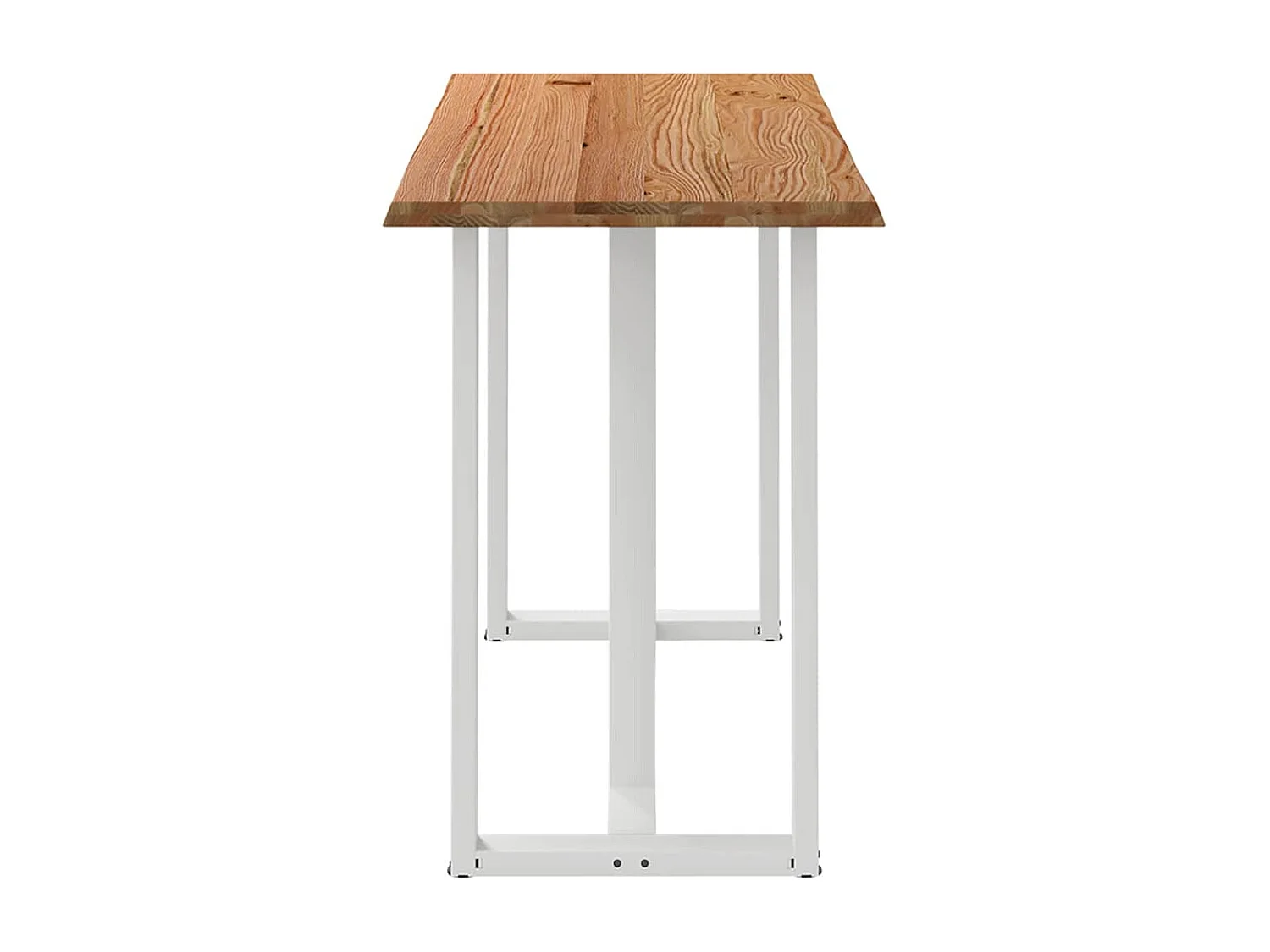 Table de bar et bord vivant bois de chêne massif rectangulaire