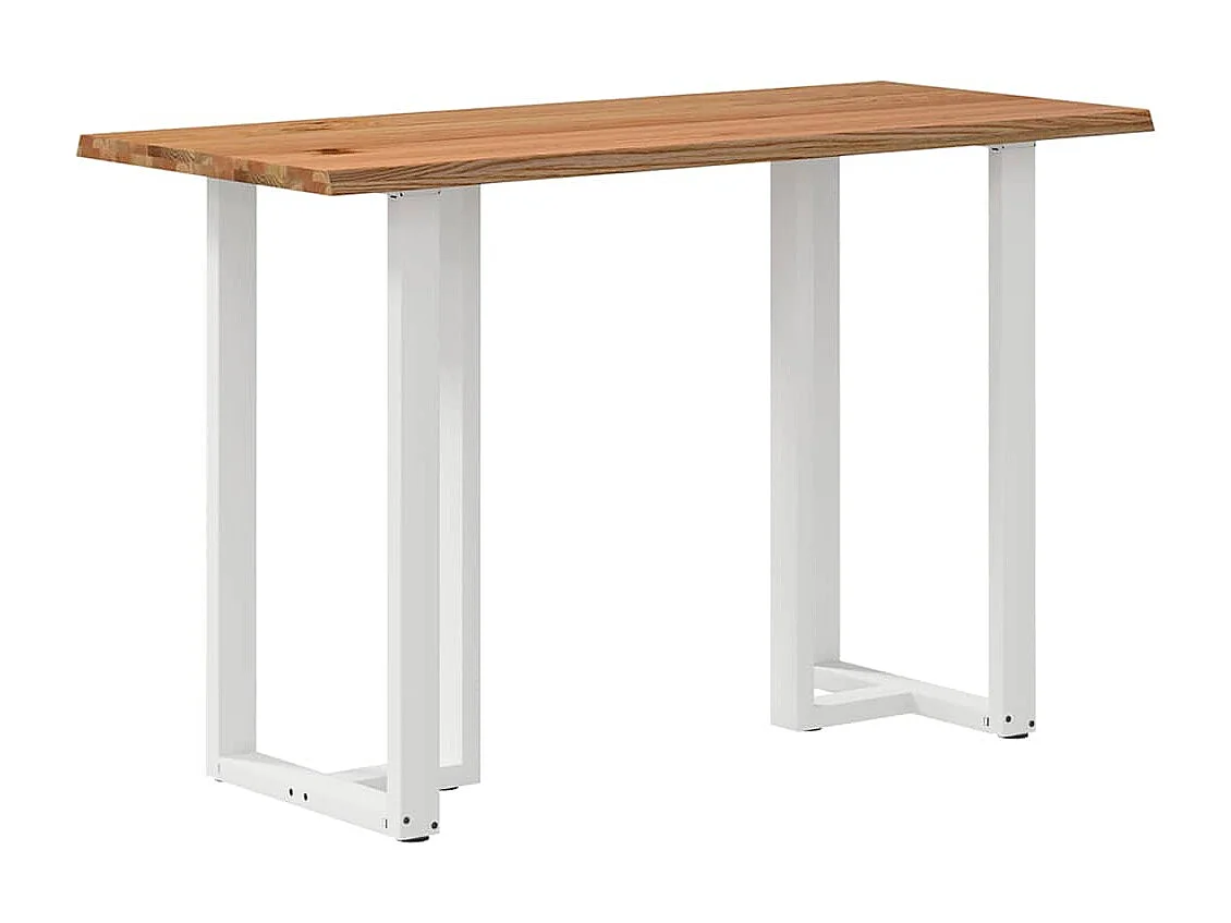 Table de bar et bord vivant bois de chêne massif rectangulaire