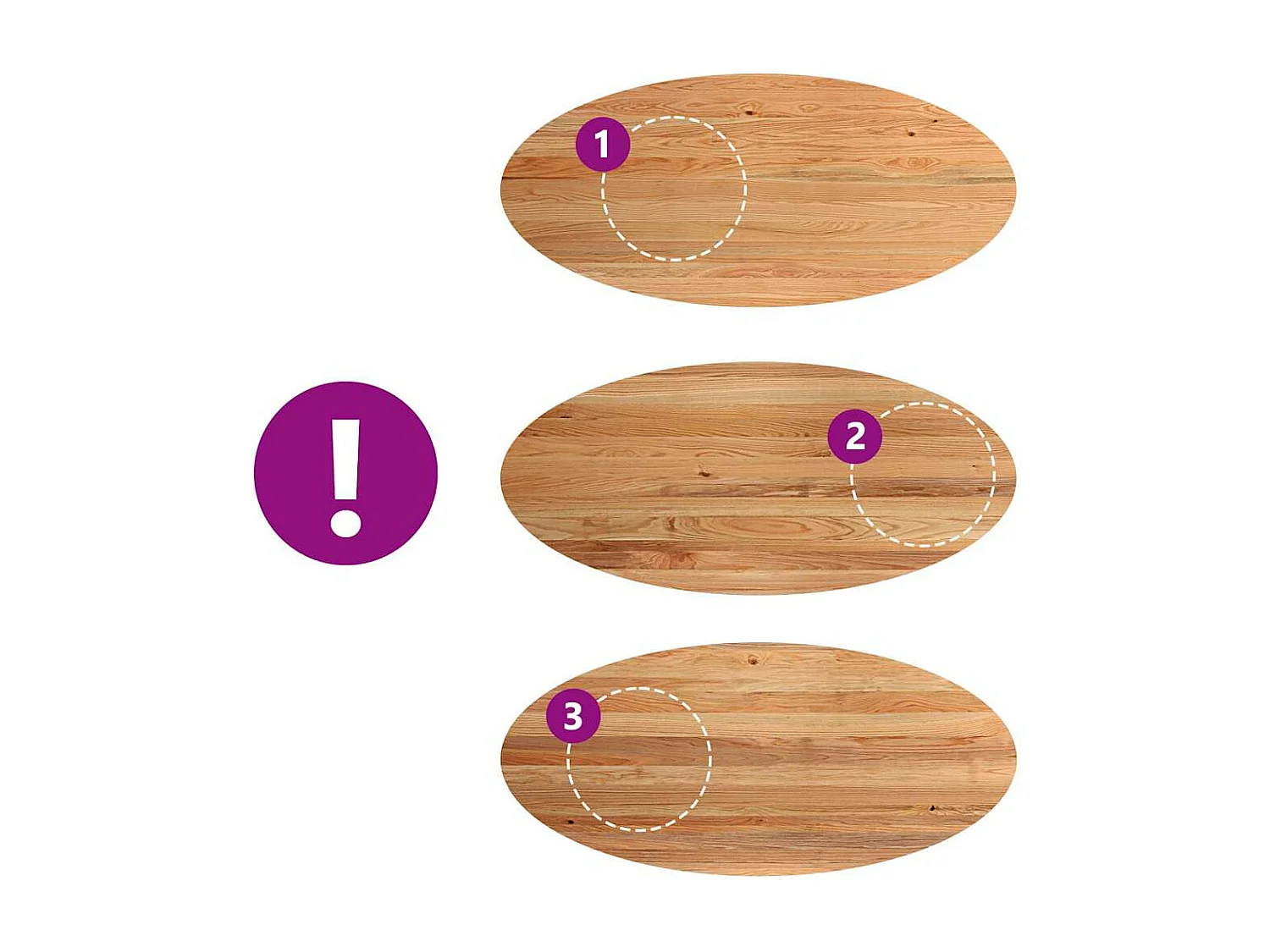 Table à manger 220x100x74 cm bois de chêne massif ovale