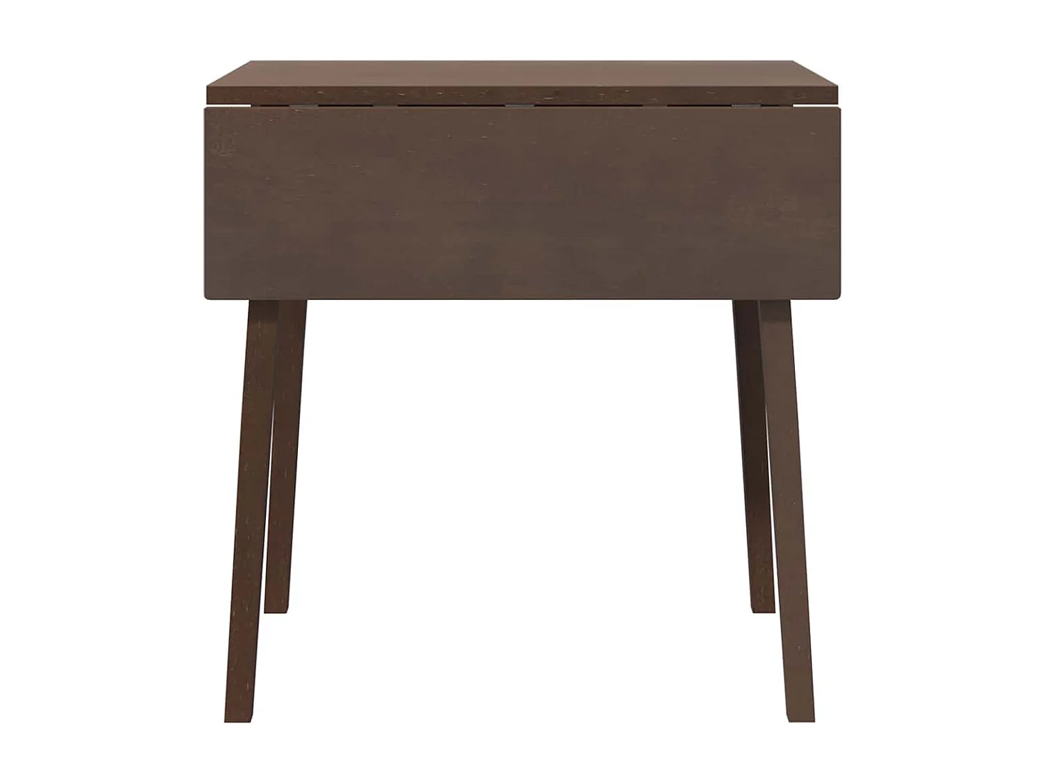 Tavolo da pranzo in legno massello marrone e gomma