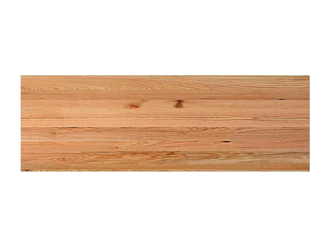 Table à manger marron clair bois de chêne massif rectangulaire