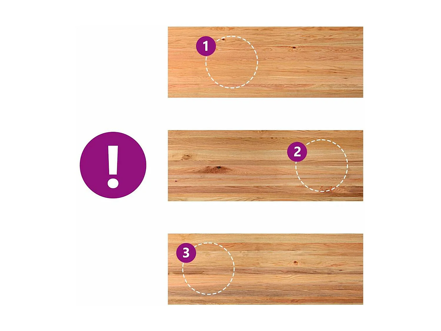 Table à manger marron clair bois de chêne massif rectangulaire