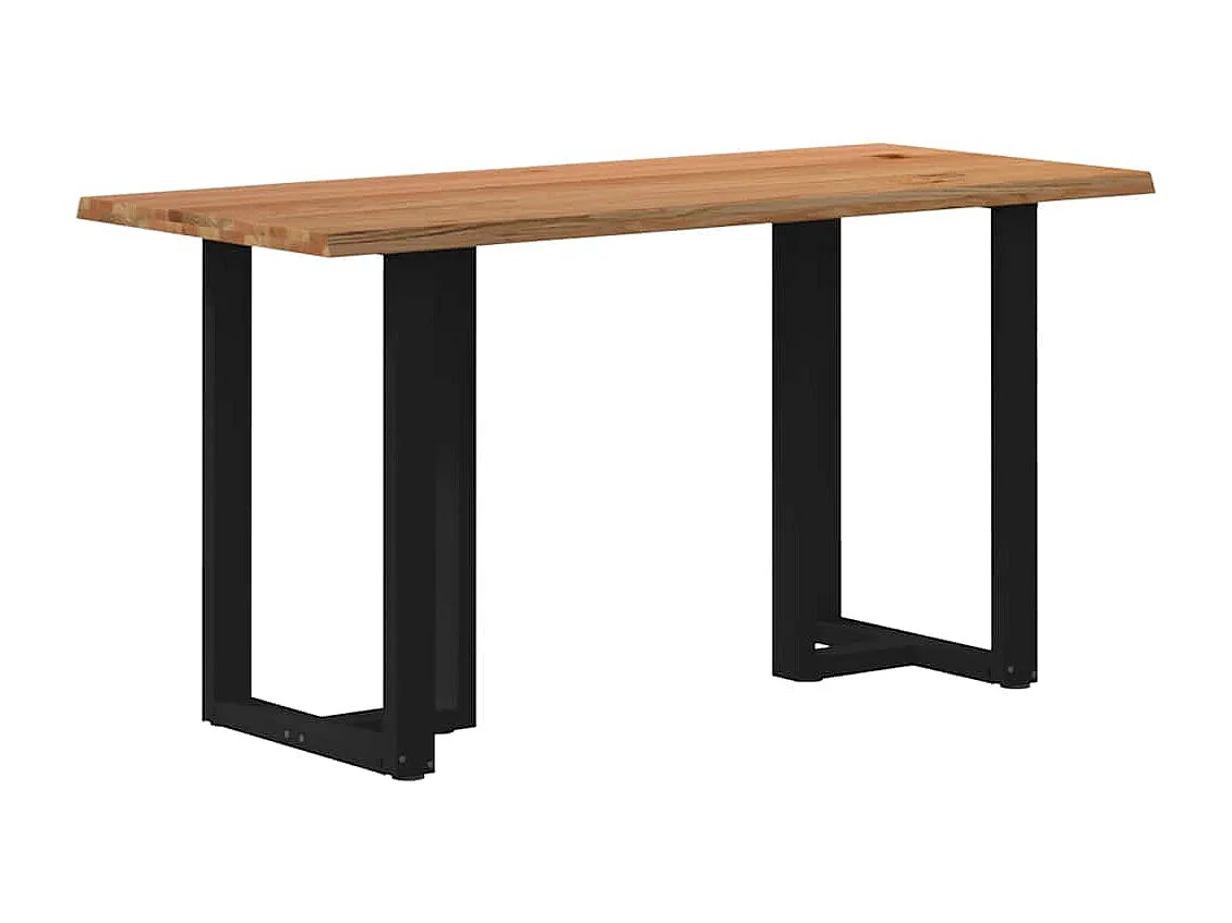 Table de bar et bord vivant bois de chêne massif rectangulaire