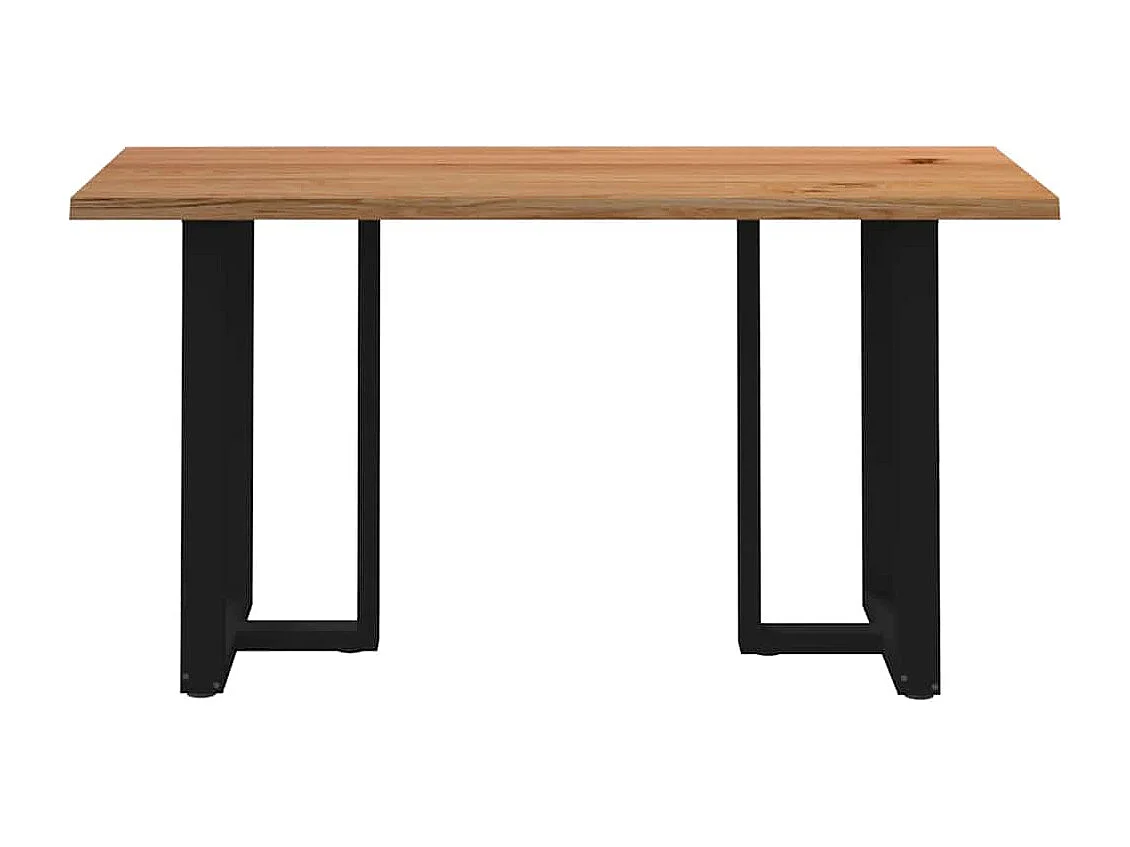 Table de bar et bord vivant bois de chêne massif rectangulaire