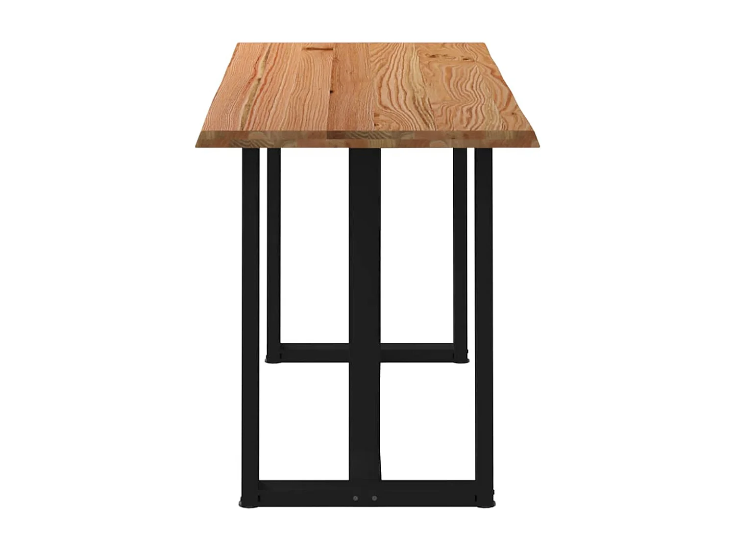 Table de bar et bord vivant bois de chêne massif rectangulaire