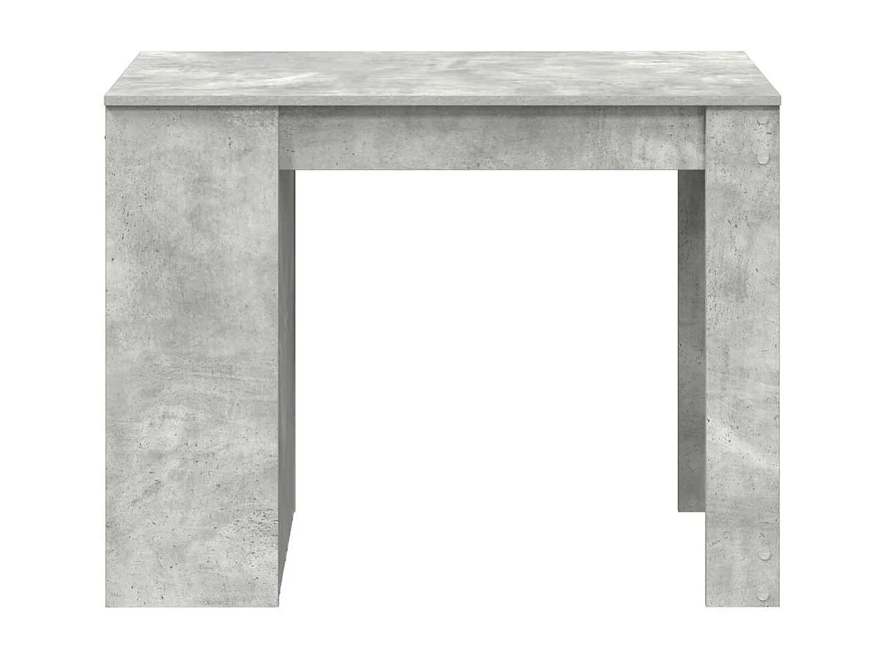 Bureau avec tiroir et étagère gris béton bois d'ingénierie