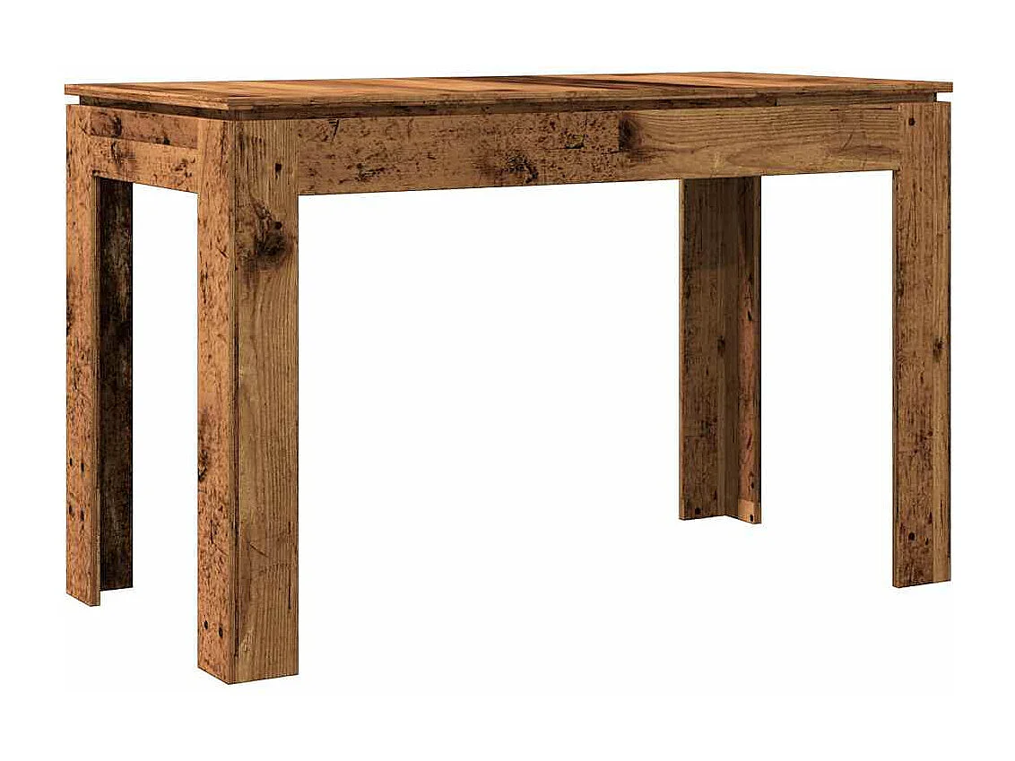 Table à manger vieux bois 120x60x76 cm bois d'ingénierie