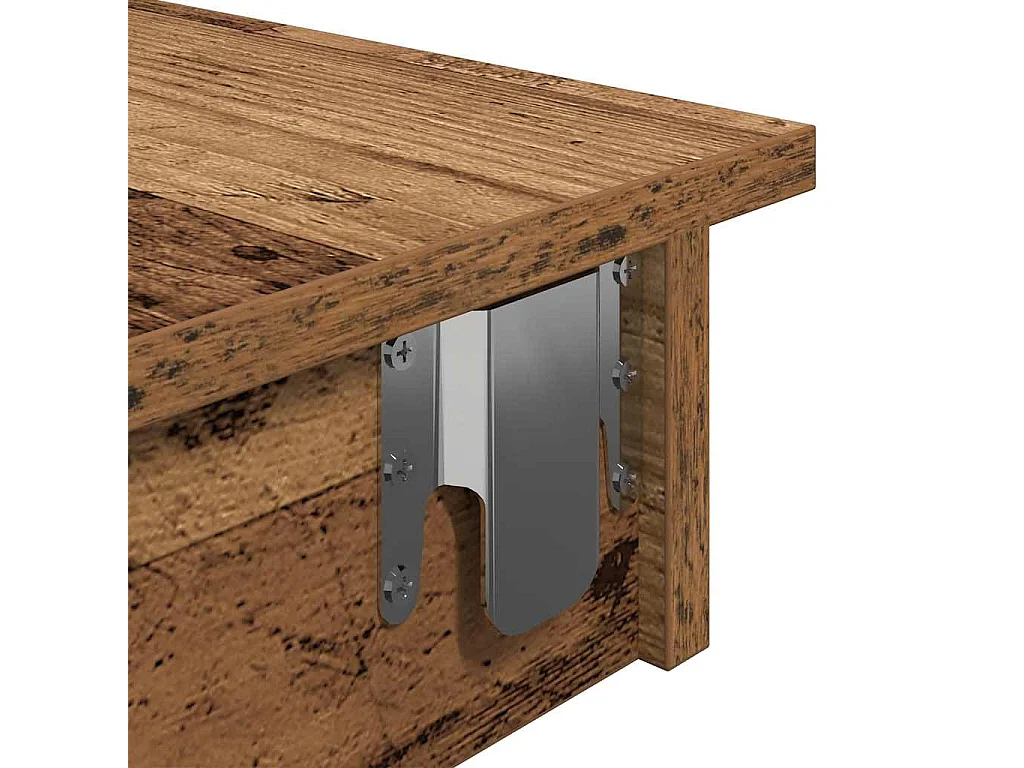 Mesa de bar de parede madeira velha 102x45x103,5 cm madeira projetada