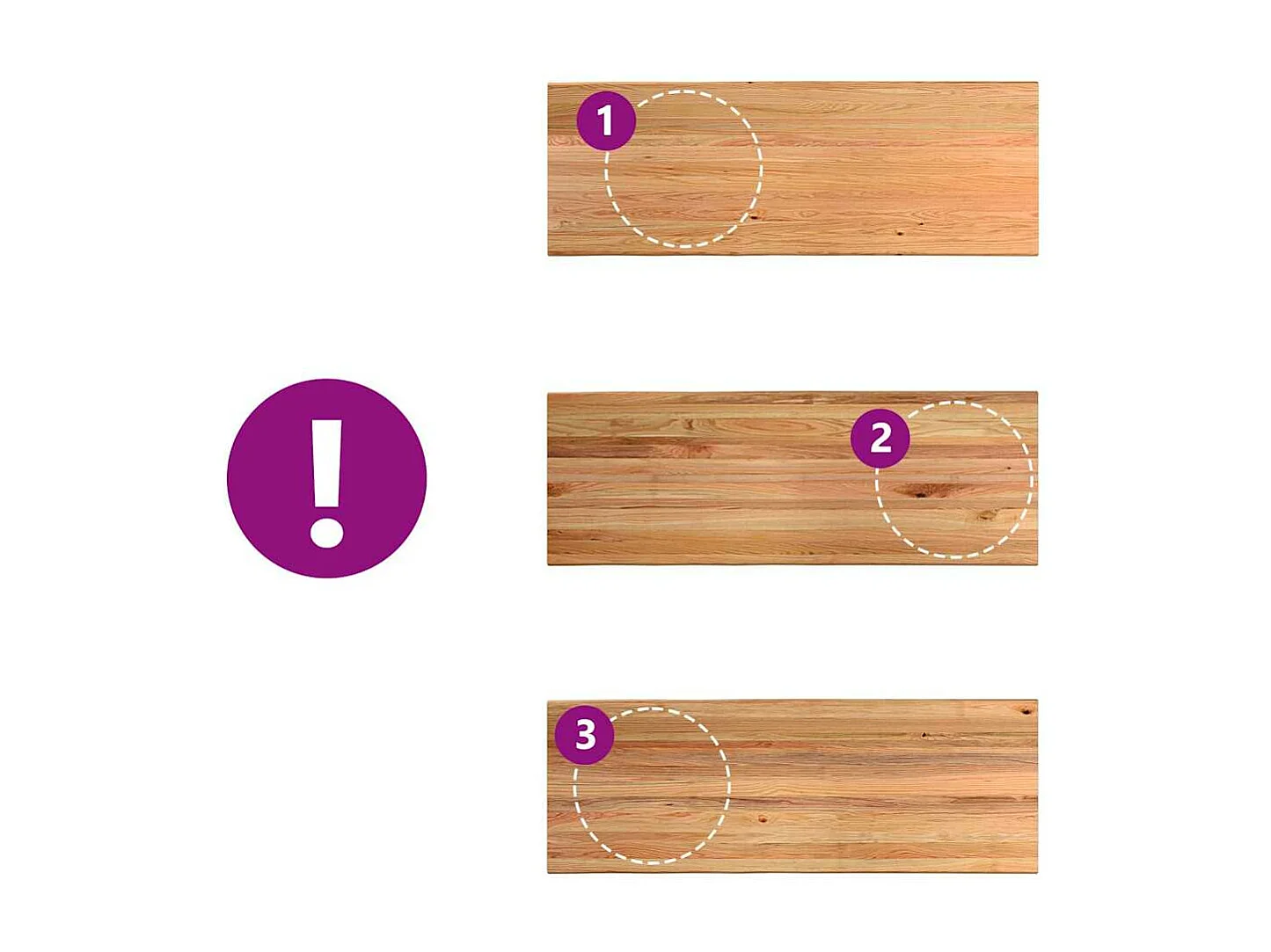 Mesa de comedor rectangular de madera maciza de roble de color marrón claro