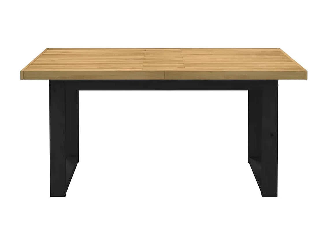 Table à manger NOAIN pieds en forme de U 160x90x75cm massif pin