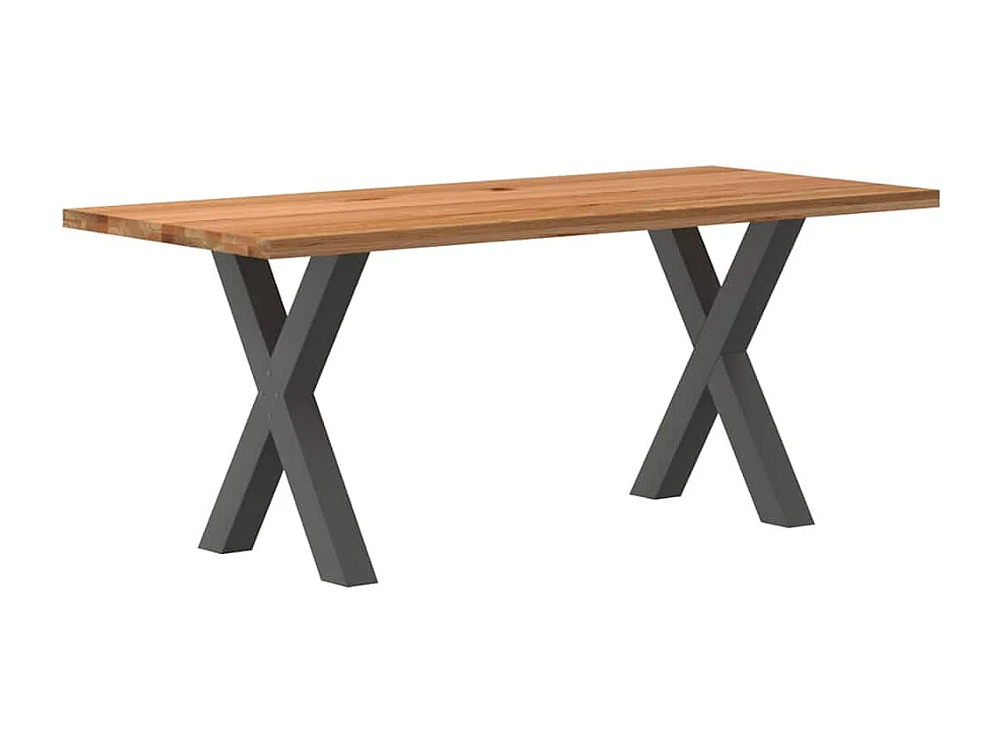 Table à manger et bord naturel bois massif chêne rectangulaire