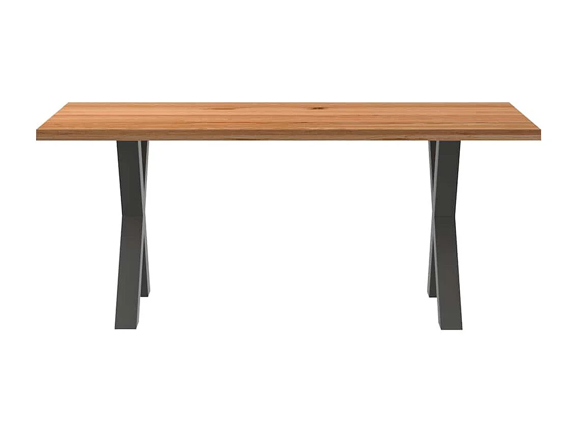 Table à manger et bord naturel bois massif chêne rectangulaire