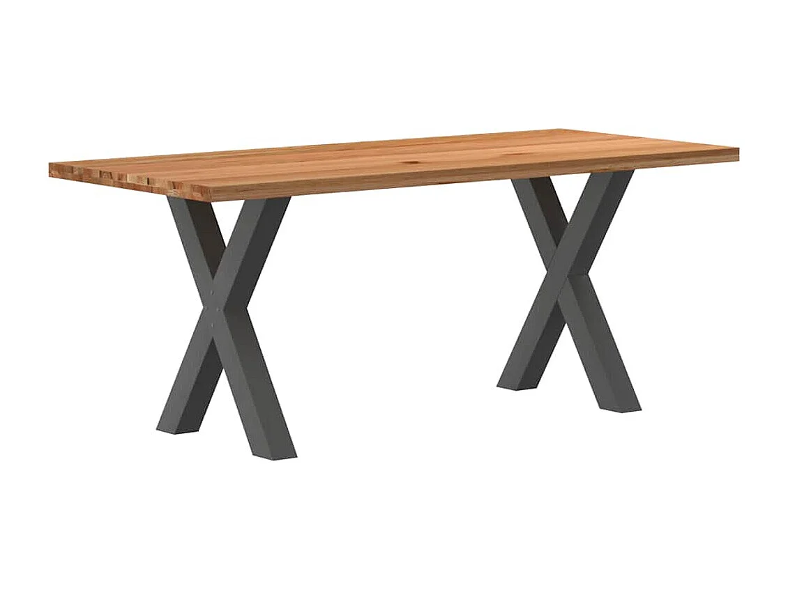 Table à manger et bord naturel bois massif chêne rectangulaire