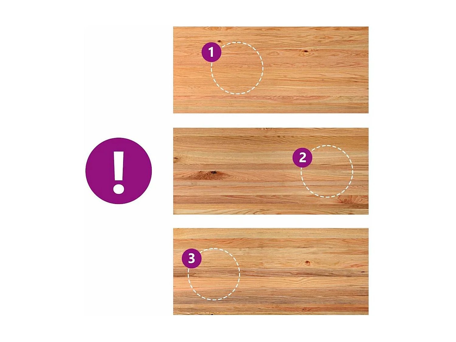 Table à manger et bord naturel bois massif chêne rectangulaire