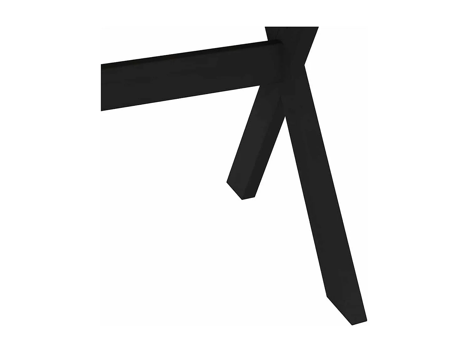 Table à manger NOAIN pieds en forme de X 160x90x75cm massif pin